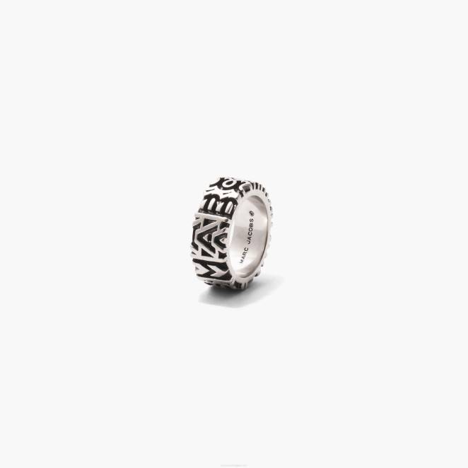 la bague gravée monogramme Marc Jacobs R8NP459