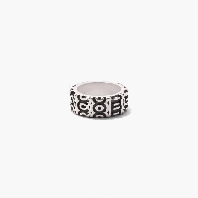la bague gravée monogramme Marc Jacobs R8NP459
