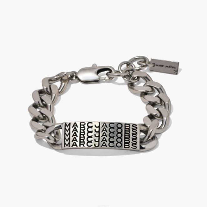 le bracelet chaîne d'identification monogramme code-barres Marc Jacobs R8NP426