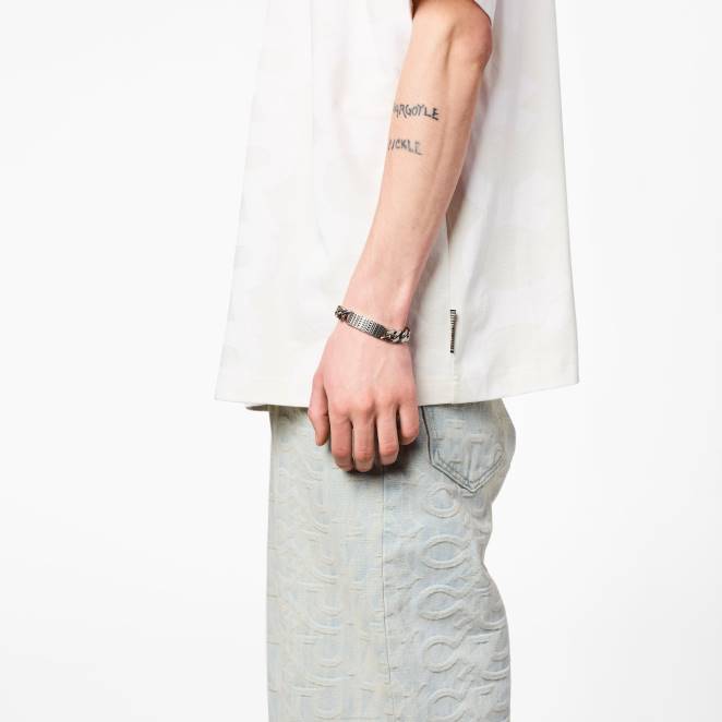 le bracelet chaîne d'identification monogramme code-barres Marc Jacobs R8NP426