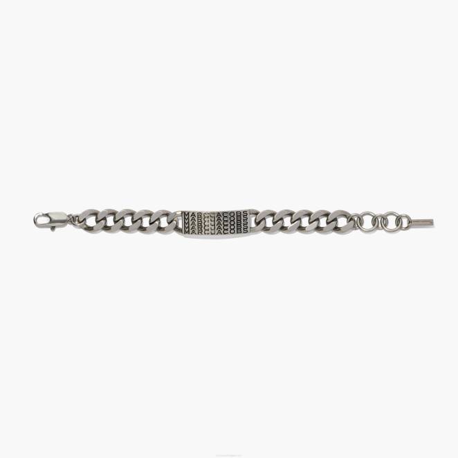 le bracelet chaîne d'identification monogramme code-barres Marc Jacobs R8NP426