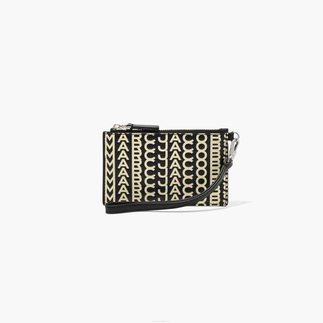 le bracelet zippé en cuir monogrammé Marc Jacobs R8NP306