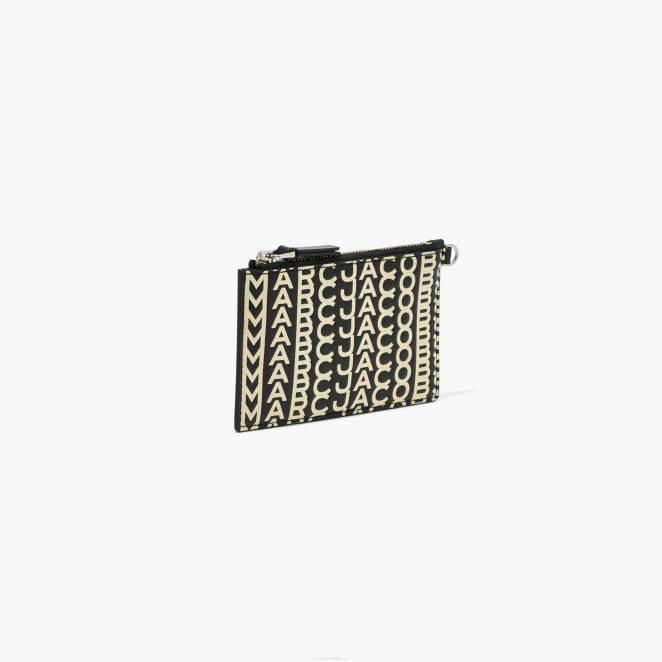 le bracelet zippé en cuir monogrammé Marc Jacobs R8NP306