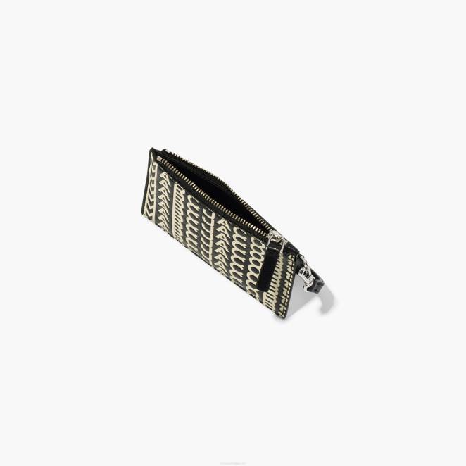 le bracelet zippé en cuir monogrammé Marc Jacobs R8NP306
