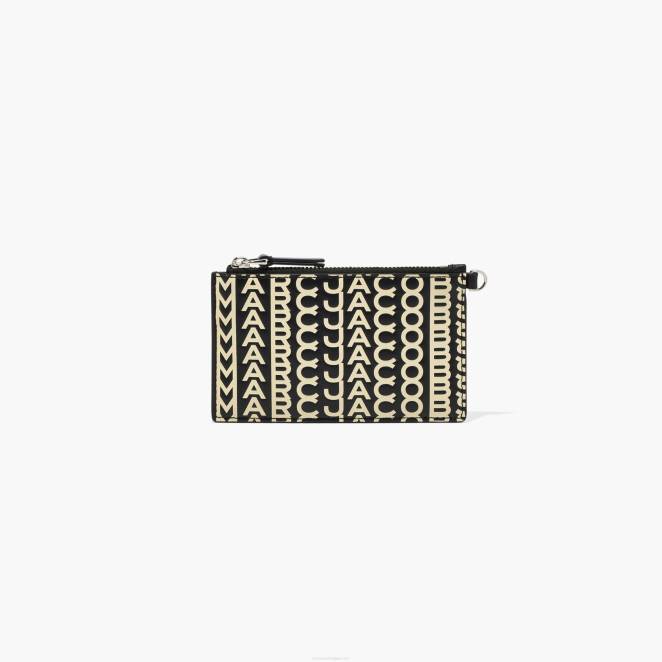 le bracelet zippé en cuir monogrammé Marc Jacobs R8NP306