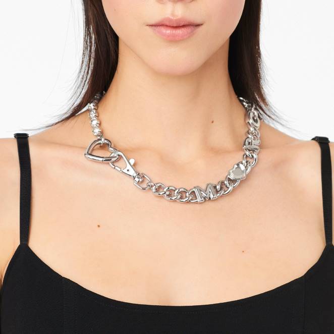 le collier chaîne coeur charmé Marc Jacobs R8NP417