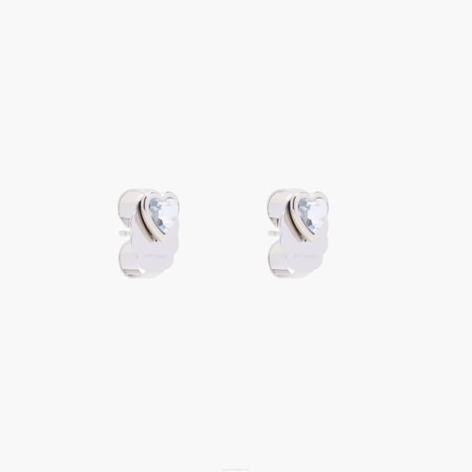 les boucles d'oreilles puces cœur charmé Marc Jacobs R8NP442