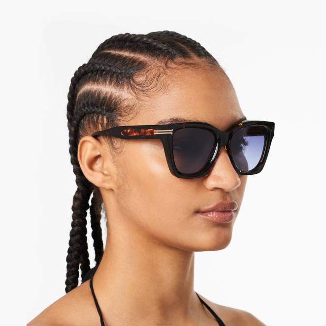 lunettes de soleil carrées oversize à bordure iconique Marc Jacobs R8NP389