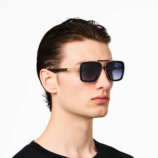lunettes de soleil pilote carrées icon Marc Jacobs R8NP381