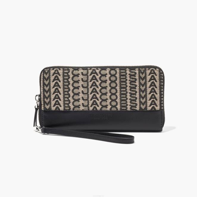 le portefeuille à bracelet continental en jacquard monogramme Marc Jacobs R8NP256