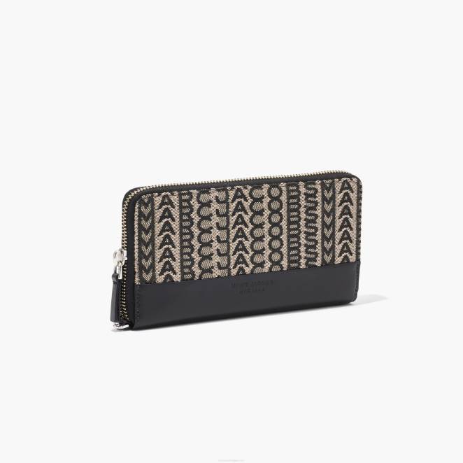 le portefeuille à bracelet continental en jacquard monogramme Marc Jacobs R8NP256