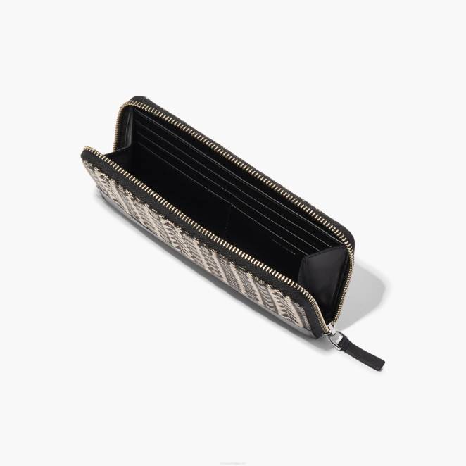 le portefeuille à bracelet continental en jacquard monogramme Marc Jacobs R8NP256