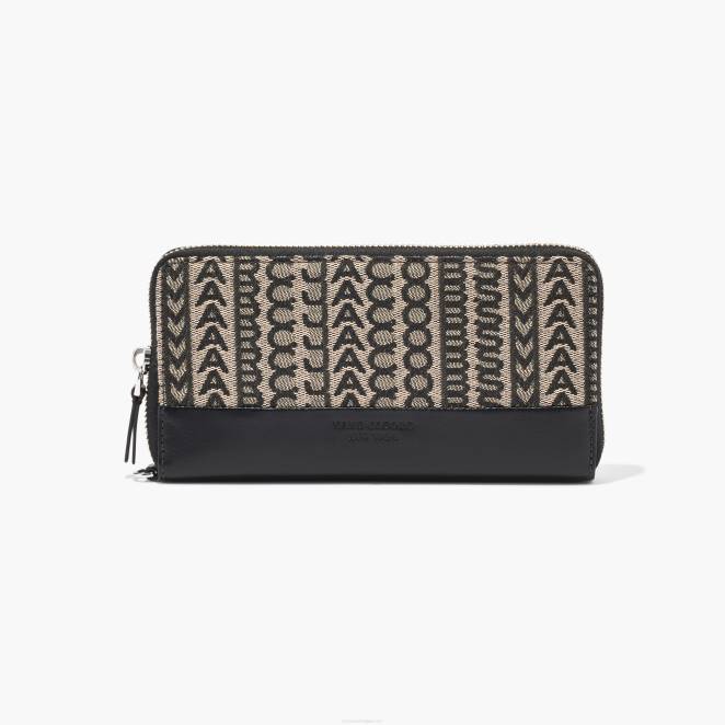 le portefeuille à bracelet continental en jacquard monogramme Marc Jacobs R8NP256