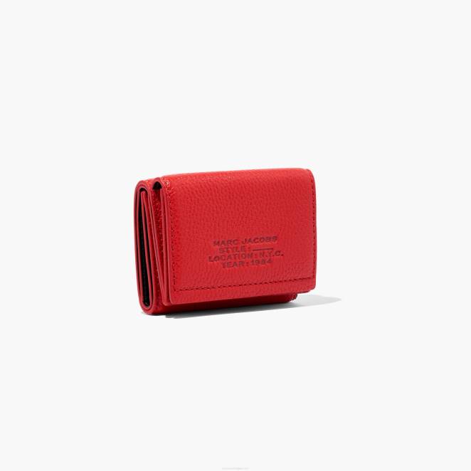 le portefeuille moyen à trois volets en cuir Marc Jacobs R8NP243