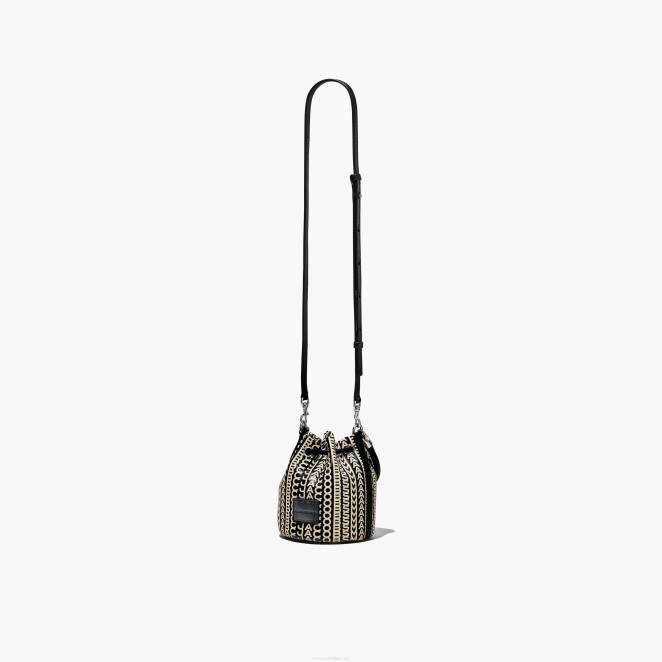 le micro sac seau en cuir à monogramme Marc Jacobs R8NP140