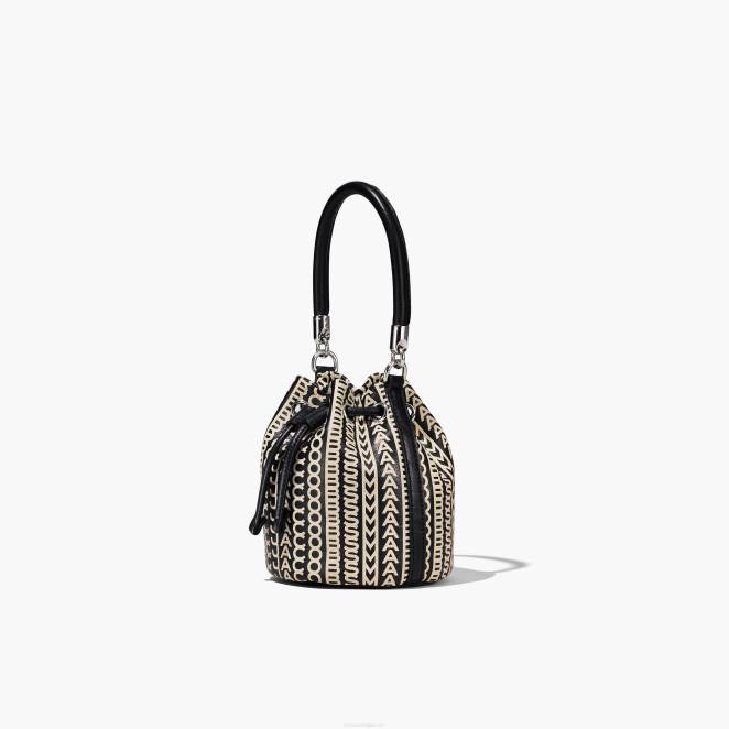 le micro sac seau en cuir à monogramme Marc Jacobs R8NP140