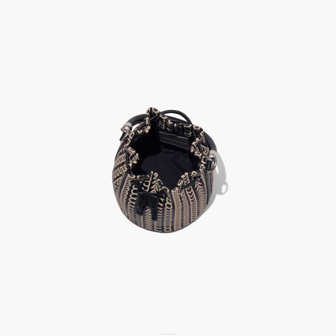 le micro sac seau en cuir à monogramme Marc Jacobs R8NP140