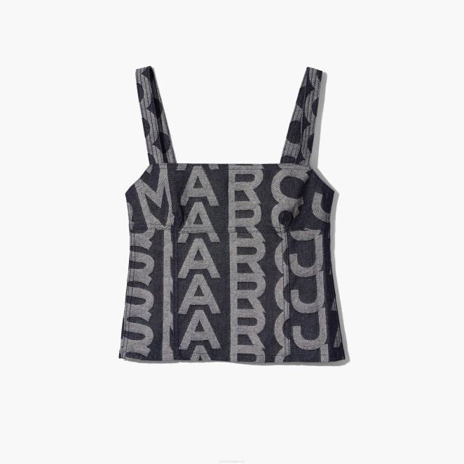 le haut bustier en jean monogrammé Marc Jacobs R8NP508