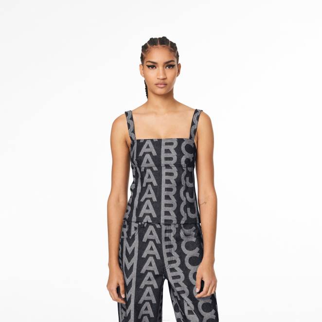 le haut bustier en jean monogrammé Marc Jacobs R8NP508