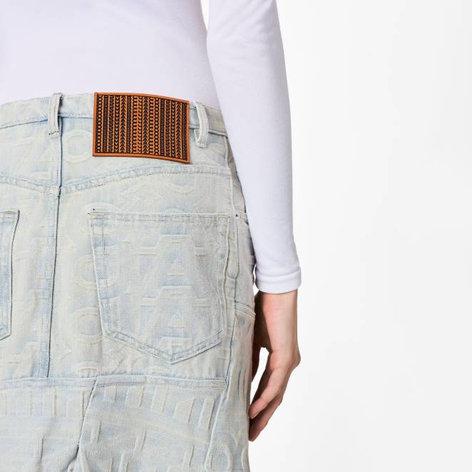 la jupe en jean monogramme Marc Jacobs R8NP475
