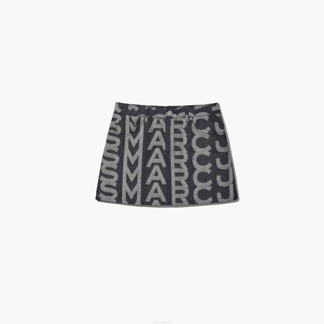 la minijupe en denim à monogramme Marc Jacobs R8NP509