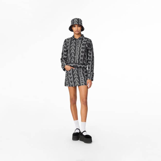 la minijupe en denim à monogramme Marc Jacobs R8NP509