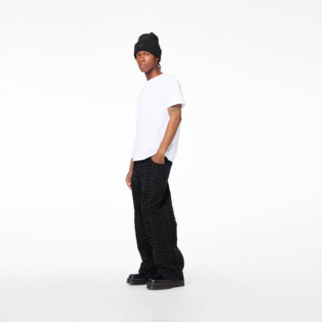 le pantalon en denim à monogramme Marc Jacobs R8NP491