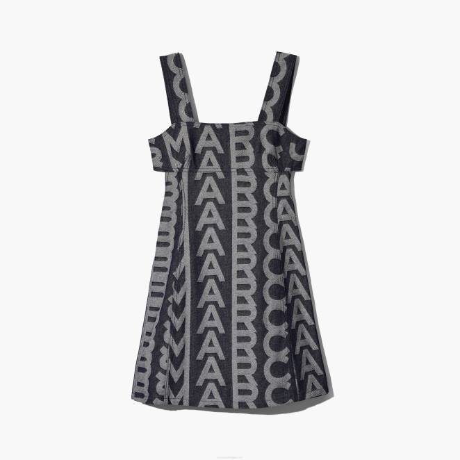 la robe à découpes en denim à monogramme Marc Jacobs R8NP505