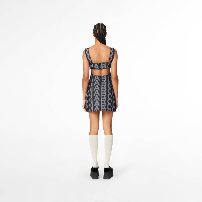 la robe à découpes en denim à monogramme Marc Jacobs R8NP505