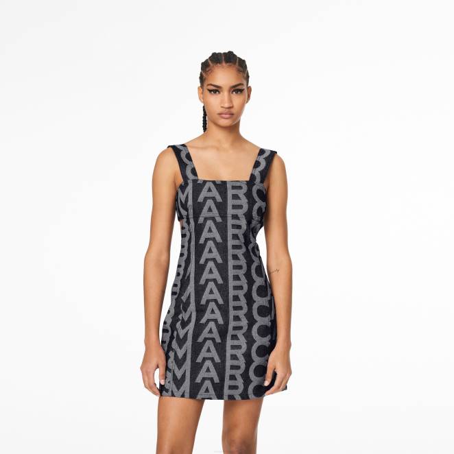 la robe à découpes en denim à monogramme Marc Jacobs R8NP505