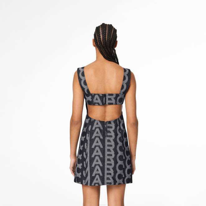 la robe à découpes en denim à monogramme Marc Jacobs R8NP505